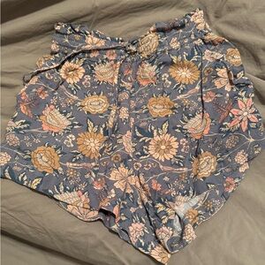 Spell Blue Floral Shorts